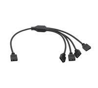 2 pezzi Cavo Splitter ARGB 5V 3 Pin 1 a 4, 30cm Hub ARGB Adattatore RGB, Connettori Maschio, Compatibile con schede madri ASUS MSI Gigabyte, Estensione per ventilatori LED indirizzabili e bande