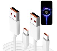 2 Pezzi Cavo Turbo Charge USB C 120 W per Xiaomi. Confezione 2 Cavo USB 6A Turbo 120W Max per Xiaomi. Mi 67W Hyper Charge Cavo USB C Android Auto. Mi Turbo Charge 67 Max. Redmi, POCO Black Shark