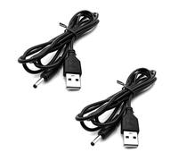 2 Pezzi Cavo USB, Spinotto Tondo, DC 5V, 5.5 x 2.1mm Connettore Universale, Adattatore USB per Alimentare Dispositivi Elettronici, Compatibile con LED Light, Router, Smart phone, 0.8 M