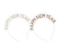 2 Pezzi Cerchietto Capodanno Nuovo Anno Brillante | Design Creativo e Lucido, per Feste in Maschera e Carnevale, Comodo per Festaioli