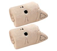 2 Pezzi Cerchietto per Skincare Orecchie di Gatto, Beige, Elastico | Poliestere e Chinlon, Morbido e Confortevole, Tiene i Chioma Lontani dal Viso, per Lavaggio del Volto