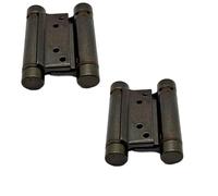 2 Pezzi Cerniera a molla bommer Doppia azione per porta 75mm Colore Nichel Accia