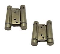 2 Pezzi Cerniera a molla bommer Doppia azione per porta 75mm Colore Nichel Accia