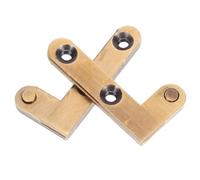 2 Pezzi Cerniera a Perno in Ottone, Rotazione Verticale | Design Invisibile, Resistente alla Ruggine, Montaggio Superiore, per Porta Segreta e Libreria