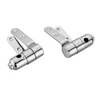 2 pezzi Cerniera for sedile WC in acciaio inossidabile universale regolabile Connettore di montaggio for coperchio ricambio Accessori for bagno Per Sedili Wc