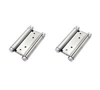 2 pezzi Cerniera in Acciaio Inox Doppia Azione, Cerniere a molla in acciaio inossidabile a doppia azione a chiusura automatica, per anta battente bancone bar e caffetteria (5 Pollici)