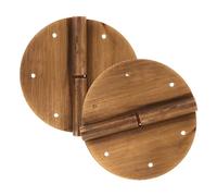 2 Pezzi Cerniera per Mobili, Acciaio Inox, Pesante, 8 CM | Design Smontabile con Perni a Sfera, Cappucci Decorativi, per Ante e Pannelli in Legno