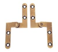 2 Pezzi Cerniera Pivotante Pesante Nascosta, Ottone | Design Invisibile, Rotazione Verticale Fluida e Silenziosa, per Porta Segreta e Libreria