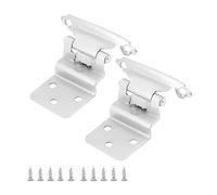 2 Pezzi Cerniere For Armadio Da Cucina Chiusura Automatica Idrauliche Buffer Montaggio Frontale 3/8 "cerniera A Molla For Porta Interna Ferramenta For Mobili Robusto E Sicuro(Silver)