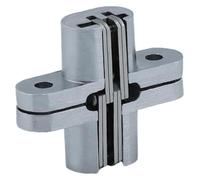 2 pezzi Cerniere for porte pieghevoli con cerniera nascosta in legno 180 gradi Croce invisibile Ferramenta for mobili in acciaio inossidabile(13x45mm)