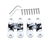 2 pezzi cerniere nascoste in lega di zinco for mobili 23 x 95 mm cerniera invisibile for porta pieghevole nascosta con ferramenta a vite(23 x 95mm Left)