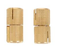 2 pezzi cerniere nascoste in rame for ante di mobili da cucina, perno girevole regolabile for ferramenta for(1.55X1.4X0.7CM)
