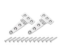 2 Pezzi Cerniere t Resistente, Acciaio Inox 4" x 2" per Barca Cerniera t Marina