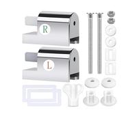 2 Pezzi Cerniere Tavoletta Wc Kit,Cerniere Copriwater Tavoletta Sedile Wc set viti rondella per Installare I Componenti Fissi Del Sedile