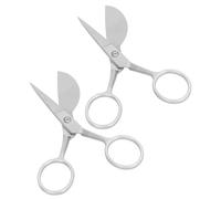 2 pezzi cesoie per anatre, tappeto a tappeto a tufting portatile tappeto in acciaio inossidabile per arte, artigianato, tessuto, filo, ricamo e ricamo (argento)