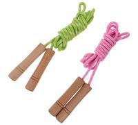 2 pezzi che saltano le corde regolabili corde per l'educazione fisica