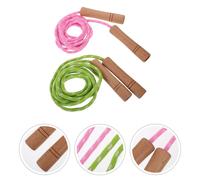 2 pezzi che saltano le corde regolabili corde per l'educazione fisica