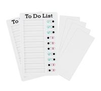 2 pezzi Checklist Boards To-do-liste-checklist Lavagna Memo Checklist Tabs Portable Memo Chore Chart per bambini adulti RV Checklist Promemoria con 4 carte vuote intercambiabili