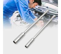 2 Pezzi Chiave Candela 14 / 16mm, 12 Angoli Chiave a Bussola, Mini Cricchetto, Chiave per Candele Auto, Strumento per Candele di, Attrezzo Speciale per Auto (Stile extra lungo)