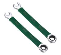 2 Pezzi Chiave Combinata a Cricchetto 10mm Per Stubby Wrench, Verde