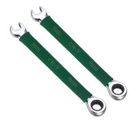 2 Pezzi Chiave Combinata a Cricchetto per 9mm Stubby Metrico Attrezzo, Verde