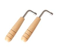 2 Pezzi Chiave di Accordatura per Lyre Harp in Acciaio Inossidabile | Argento, Legno e Metallo, Strumento Pratico e Resistente All’usura, Set da 2 Pezzi