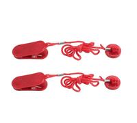 2 pezzi Chiave di sicurezza del tapis roulant Tasto magnetico ABS portatile Trepastro di sicurezza ABSECTION EMERGENZA Accessorio per il fitness 22mm