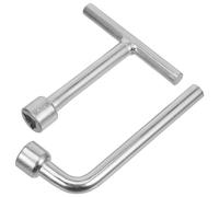 2 Pezzi Chiave Triangolare in Acciaio Inox per Armadi Elettrici, Set | Testa Triangolare Compatta, Uso Interno ed Esterno, Manutenzione Impianti, per Tecnici e Gestori