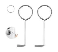2 Pezzi Chiave Universale per Serrature, Chiave Passepartout Universale, Grimaldello Professionale, Strumenti di Apertura per Porte e Serrature, Strumenti per la Forzatura Delle Serrature