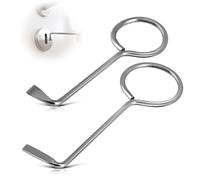 2 Pezzi Chiavi Professionali Set di Grimaldelli, Chiavi per Apriporta Lockpicking Set, Chiave Universale Per Porte Delle Stanze (argento)