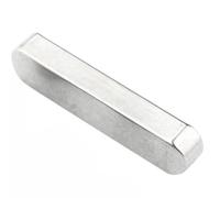 2 pezzi chiavi rettangolari in acciaio inossidabile 304 spesse 7 mm, chiave piatta tipo A parallela for trasmissione puleggia cinghia M8(20mm)