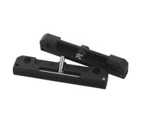 2 Pezzi Chiavistello a Cilindro con Molla in Lega di Zinco Nero | Foro 5,2mm, Interasse 60mm, Portata 66kg, per Porte Scorrevoli Interne e Ambienti di Lavoro