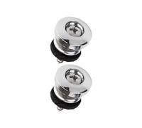 2 pezzi Chitarra Coda Chiodi Professionali Pioli Chitarra Strap Lock Button Argento