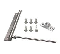 2 pezzi chiudiporta singola forza della molla regolabile montaggio superficiale in acciaio inossidabile chiusura automatica tagliafuoco hardware for porta 45 kg per Porte Interne