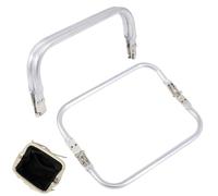 2 Pezzi Chiusura Borsa Uncinetto,Chiusura Clic Clac per Borse,Borsa A Forma Di U Manico Interno Bacio Per Progetti Fai Da Te 16x9x1cm