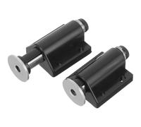 2 Pezzi Chiusura Porta per Armadio, Magnetica a Pressione per Ante | Mobili e Armadi, Corpo in Plastica Nera, Ritorno Automatico, Set da Disco