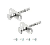 2 pezzi Chiusure a stantuffo a molla in acciaio inossidabile Testa da 6 mm Lunghezza totale 60 mm Asta di regolazione del sollevamento della porta Chiusura della porta
