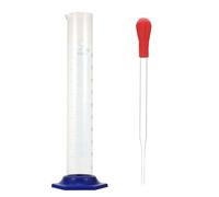 2 Pezzi Cilindro Graduato in Vetro da 500ml, Set per Laboratorio