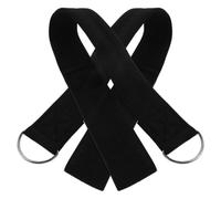 2 Pezzi Cinghia di Sicurezza per Passeggino, Bracciale Nero | Poliestere e Metallo, Uso Outdoor e Luoghi Affollati, per Genitori e Famiglie