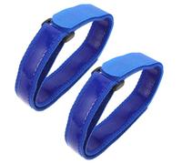 2 Pezzi Cinghia per Ruota di Bicicletta con Chiusura a Strappo Blu | Nylon Resistente, Lunghezza Regolabile, Meccanismo Rapido, Design Antiscivolo, per Fissaggio su Portabici