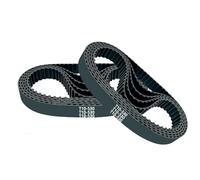 2 Pezzi Cinghia Sincrona in Gomma T10, 55mm Larghezza x 2560mm Lunghezza, 256 Denti, per Automazione Industriale, Macchine CNC, Attrezzature Lavorazione Alimentare, Trasmissione Alta Precisione