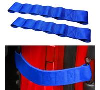 2 pezzi cinghie di controllo regolabili per Jeep per Wrangler TJ JK JKU per JL per JLU 1995 2021, fettuccia in nylon resistente con design multi foro per limiti di apertura della porta personalizzati