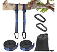 2 Pezzi Cinghie per Amaca, 200 Cm Cinghie Amaca Con 2 Moschettoni E 1 Borsa Port