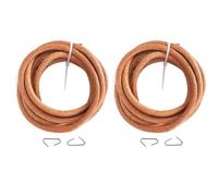 2 pezzi Cintura in pelle per macchina da cucire Cintura in pelle con pedale Accessori per macchine da cucire con gancio per sostituzione della macchina da cucire