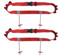2 Pezzi Cintura Portanumero di Partenza da Corsa Triathlon Cintura Sportiva Regolabile Cintura da Corsa Riflettente Cintura da Corsa per la Maratona di Corsa in Bicicletta (Rosso)