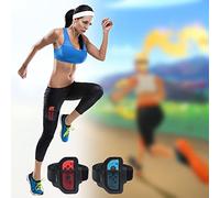 2 Pezzi Cinturini per Gambe Compatibile con Nintendo Switch Sports Play Soccer/Ring Fit Adventure Game, Cinturino Appiccicoso Regolabile per Switch OLED/Switch per Adulti