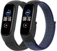 2 Pezzi Cinturini per Xiaomi Mi Band 6/ 5/ 4/ 3/Amazfit Band 5, in Nylon, Sporti