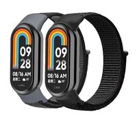2 Pezzi Cinturino in Nylon per Xiaomi Mi Band 9/Xiaomi Mi Band 8 per Donna Uomo,Cinturini Sportivo Elastico Intrecciato Loop Bracciale di Ricambio per Xiaomi Smart Band 8/Xiaomi Smart Band 9 Cinturino