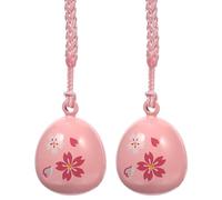 2 Pezzi Ciondoli per Telefono a Forma di Fiori di Ciliegio in Rame Rosa, Decorazione Delicata e Carina per Cellulare e Borsa, Amuleto Decorativo Campanella Giapponese