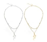 2 Pezzi Ciondolo Serpente Vita Sottile, Catena Della Pancia Dorata, Catena Della Vita, Cintura A Catena Per Le Donne, Catena Della Vita Con Perline A Strati Oro, Catena Della Vita Da Spiaggia